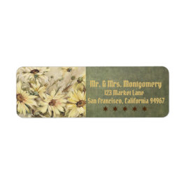 Goldmakrele mit mageren Rücksendeadressen-Aufklebe