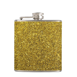 Goldmakrelen-Glitzer Flachmann