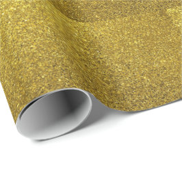 Goldmakrelen-Glitzer Geschenkpapier