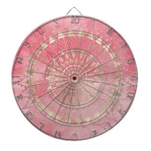 Goldmandala Dartscheibe