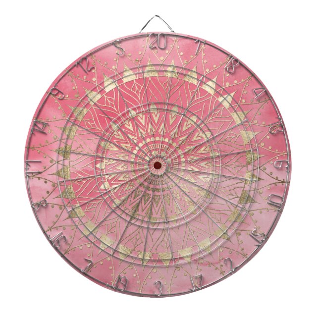 Goldmandala Dartscheibe (vorne)