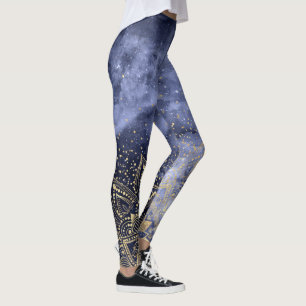Goldmandala-Konfetti-Design Leggings