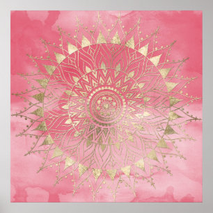 Goldmandala Poster