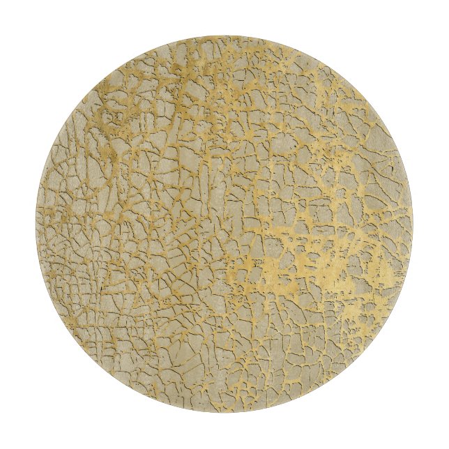 Goldmarbling: Grunge Texture Design Schneidebrett (Vorderseite)