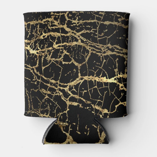 Goldmarbling Texture: Luxe Design Element Dosenkühler (Vorderseite)