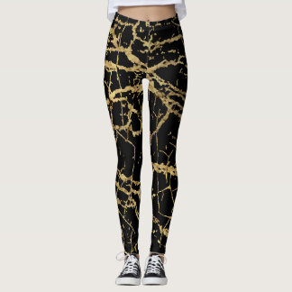 Goldmarbling Texture: Luxe Design Element Leggings