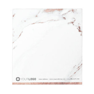 Goldmarmor der Luxe Rose personalisiert Stationery Notizblock