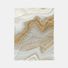 Goldmarmor  fleecedecke