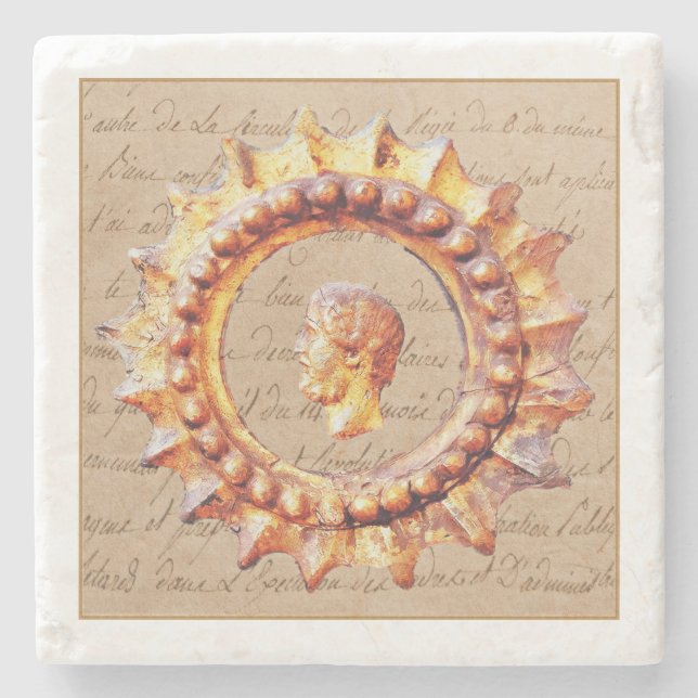 Goldmarmorgetränk des Kaisers Untersetzer (Vorderseite)