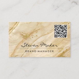 Goldmarmorstein   QR Code Business Card Visitenkarte