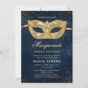 Goldmaske Einladung