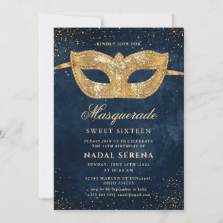 Goldmaske Einladung