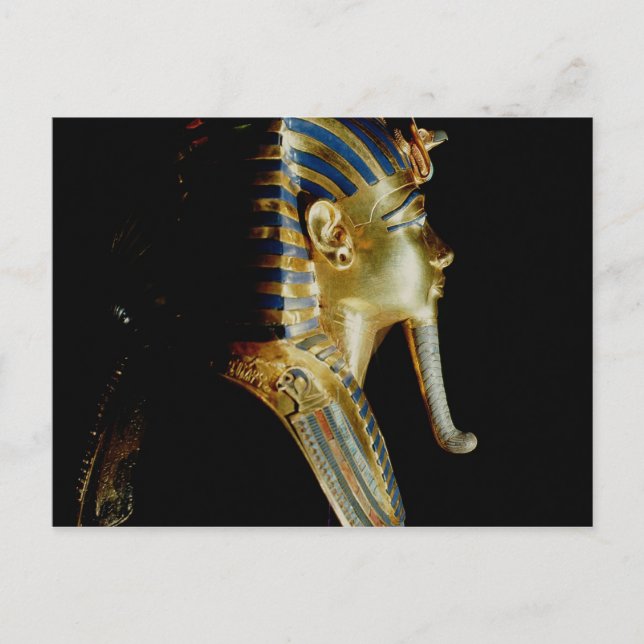 Goldmaske Tutankhamun Postkarte (Vorderseite)