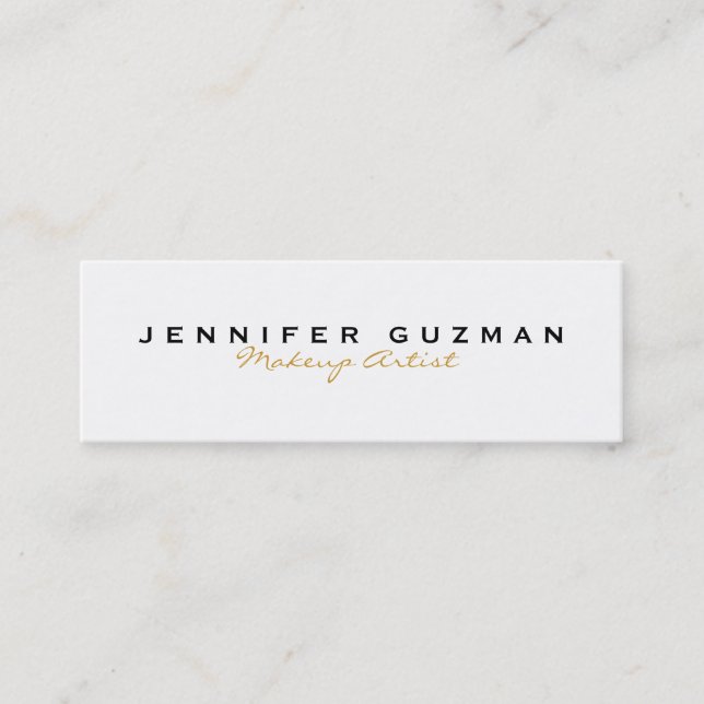 GoldMaskenbildner Mini Visitenkarte (Vorderseite)