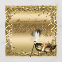 Goldmasquerade Maske Elegante Ball Geburtstagspart