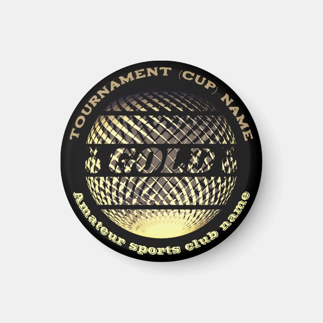 Goldmedaille, 1. Platz Sieger im Sport Magnet (Vorne)