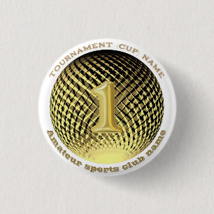 Goldmedaille, 1. Platz Siegerin Sticker Button