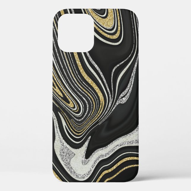 Goldmedaille aus schwarzem Silber Case-Mate iPhone Hülle (Rückseite)