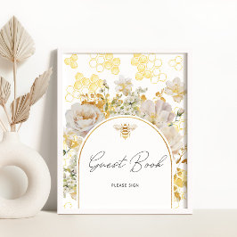 Goldmedaille aus Wiesenblättern Poster