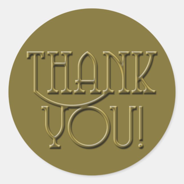 Goldmedaille Dankeschön an Stickers (Vorderseite)