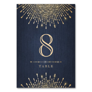 Goldmedaille Deko Vintage Hochzeit Tischnummer