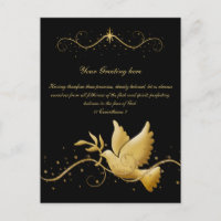 Goldmedaille der Friedensbibel Vers christlicher G