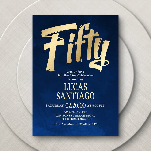 Goldmedaille der Männernacht zum 50. Geburtstag Einladung (Von Creator hochgeladen)