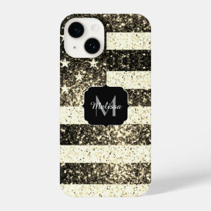 Goldmedaille der USA Glitzer Glitzern Monogram iPhone 14 Hülle