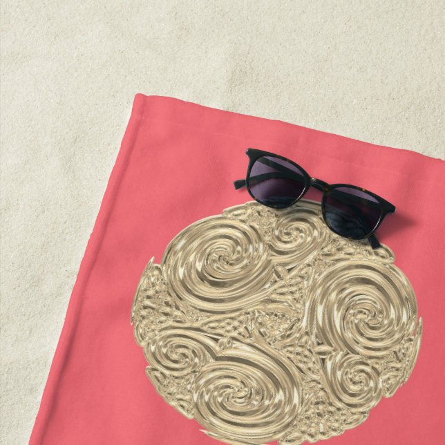 Goldmedaille des eleganten Jugendstils Strandtuch (Beispiel)
