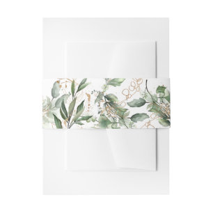 Goldmedaille Eukalyptus Elegantes Grün Einladungsbanderole