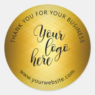 Goldmedaille für benutzerdefinierte Logos Runder Aufkleber