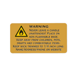 Goldmedaille für Bienenwachskandale Adressaufkleber