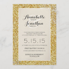 Goldmedaille für Hochzeiten von Glitzer Einladung