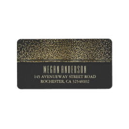 Goldmedaille für Vintage Glamour Adressaufkleber