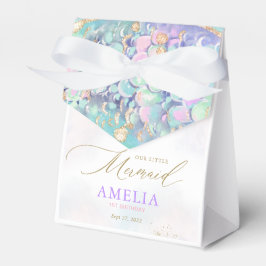 Goldmedaille Glitzer Meerjungfrau Schwanz unter de Geschenkschachtel