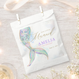 Goldmedaille Glitzer Meerjungfrau Schwanz unter de Geschenktütchen