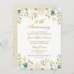 Goldmedaille Hochzeitsfeier Einladung<br><div class="desc">Elegante Einladungen zum Hochzeitsjubiläum mit einem sanften,  blumenfarbenen Design in den Farben Gold,  Creme,  Zitrone und Grün. Der klassische Goldstil kann vollständig personalisiert werden. Matching Wedding Collection im Little Bayleigh Store!</div>