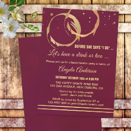 Goldmedaille Junggeselinnen-Abschied Weinkultur un Einladung