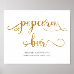 Goldmedaille "Popcorn Bar" - Lieblingsspeise für H Poster