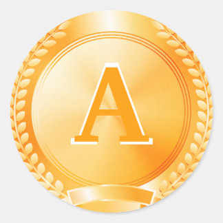 Goldmedaille Runder Aufkleber
