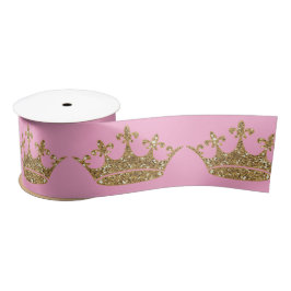 Goldmedaille Satin Ribbon Spool Pink Bow Satinband