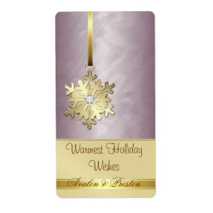 Goldmedaille Snowflake Bronze Jewel Holiday Wine