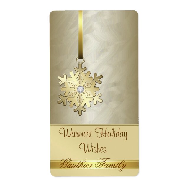 Goldmedaille Snowflake Golden Foil (Vorne)