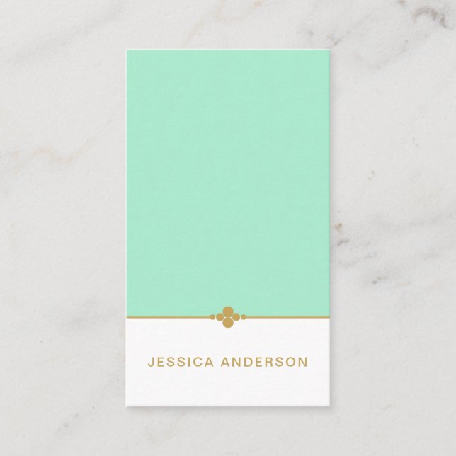 Goldmedaille Visitenkarte (Vorderseite)