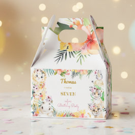 Goldmedaille Wildsafari Kindergeburtstag Geschenkschachtel