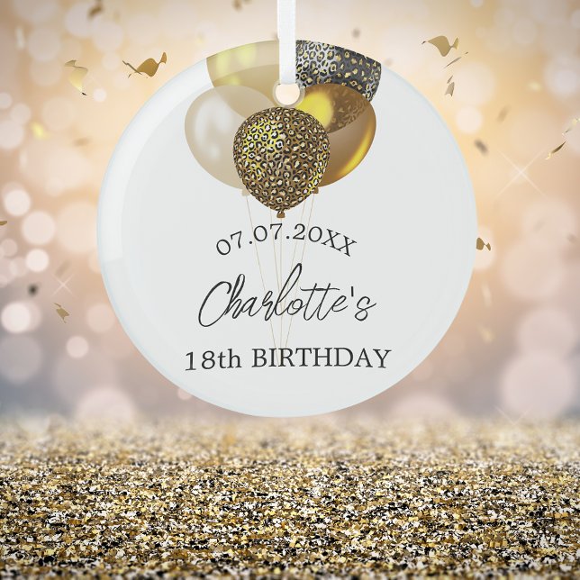 Goldmedaille zum Geburtstag Ornament Aus Glas (Von Creator hochgeladen)