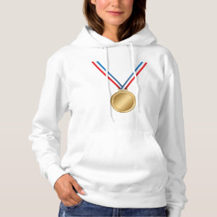 Goldmedaillen-Auszeichnung mit rot-weiß-blauem Ban Hoodie