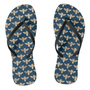 Goldmedaillen und Hummeln - Sommerstrand Flip Flops