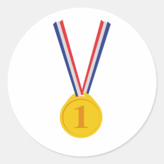 Goldmedaillengewinner Runder Aufkleber