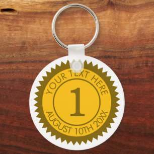 Goldmedaillengewinner Sieger des ersten Platzes Schlüsselanhänger